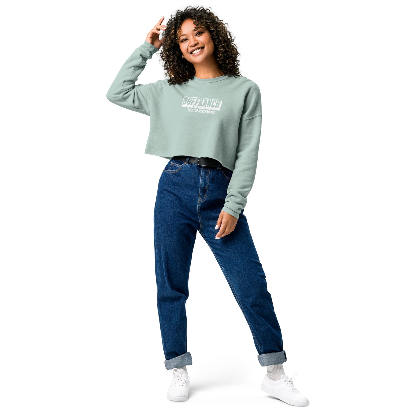 BASIC B Damen Crop Sweater